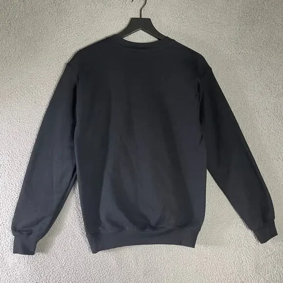 Spooky Ghost Sweatshirt Black Pink Pullover Crewneck Cute Halloween Fall Sweater - Picture 7 of 8